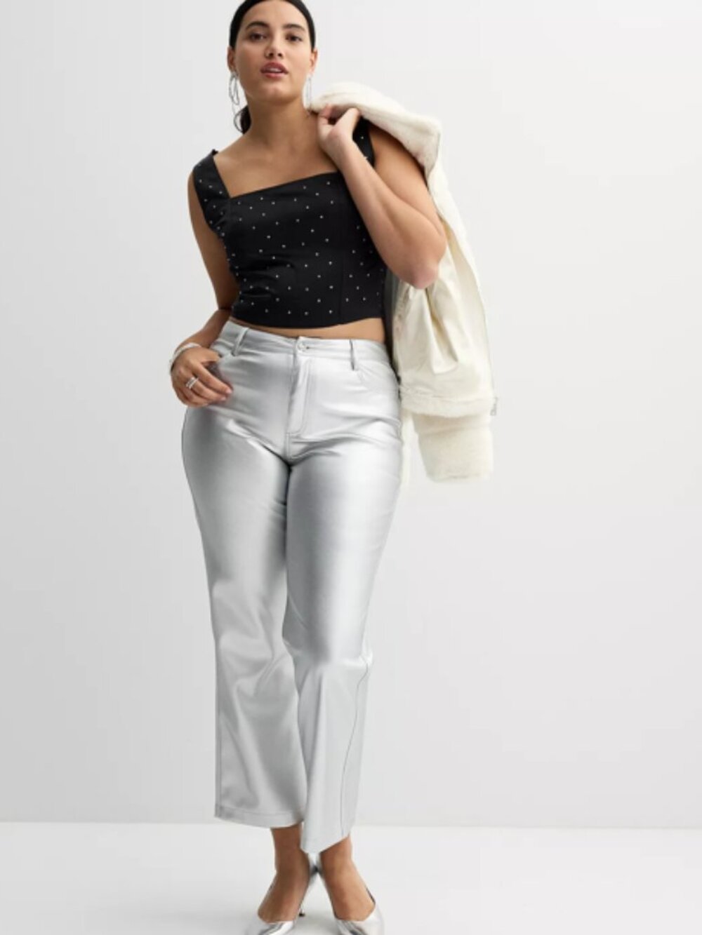 Brand New Women's INTEMPO™ Pleather Straight Leg Pants